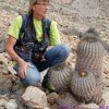 ...Elvia con una meravigliosa Copiapoa